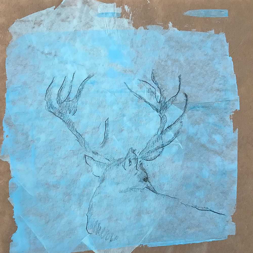 christiane haag kuenstlerin drawing Zeichnung urban deer urban nature art